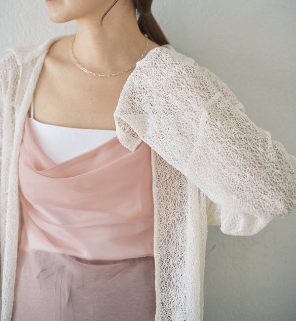  「絡みレースシャツ&times;ビスチェSET」|Tシャツ・カットソー|