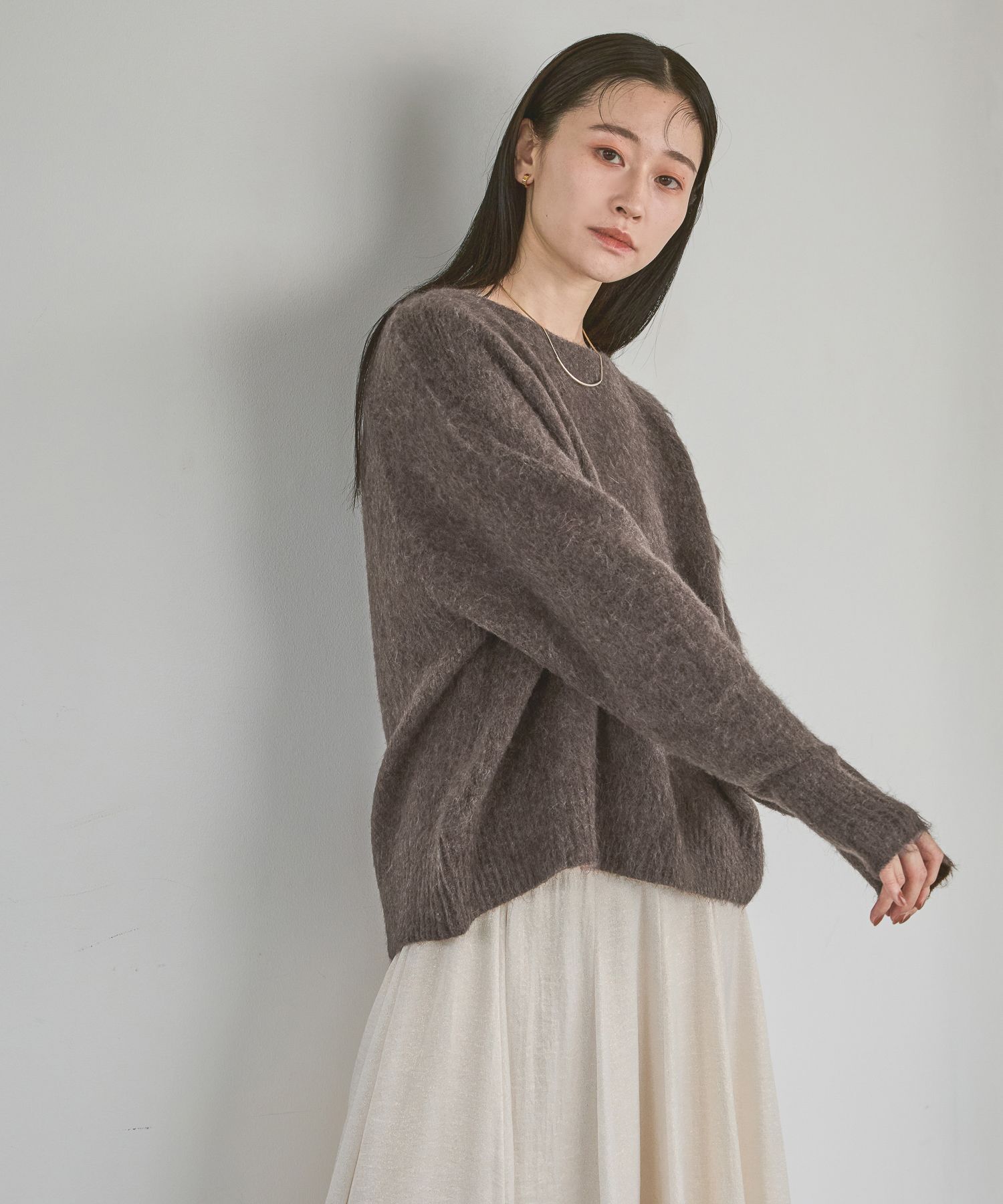 A part by 「【WEB限】シャギーニットプルオーバー」|ニット・セーター|