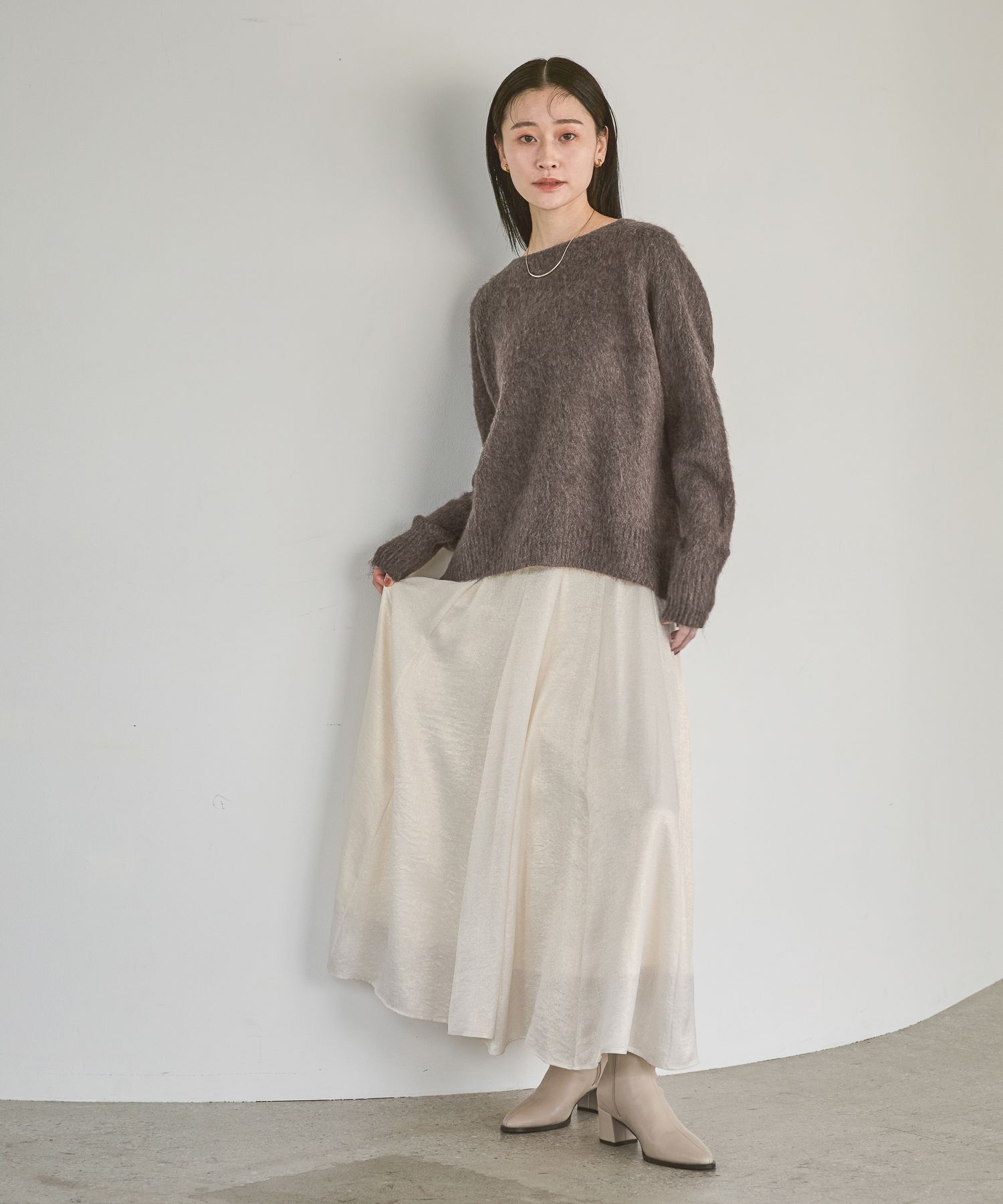 A part by 「【WEB限】シャギーニットプルオーバー」|ニット・セーター|