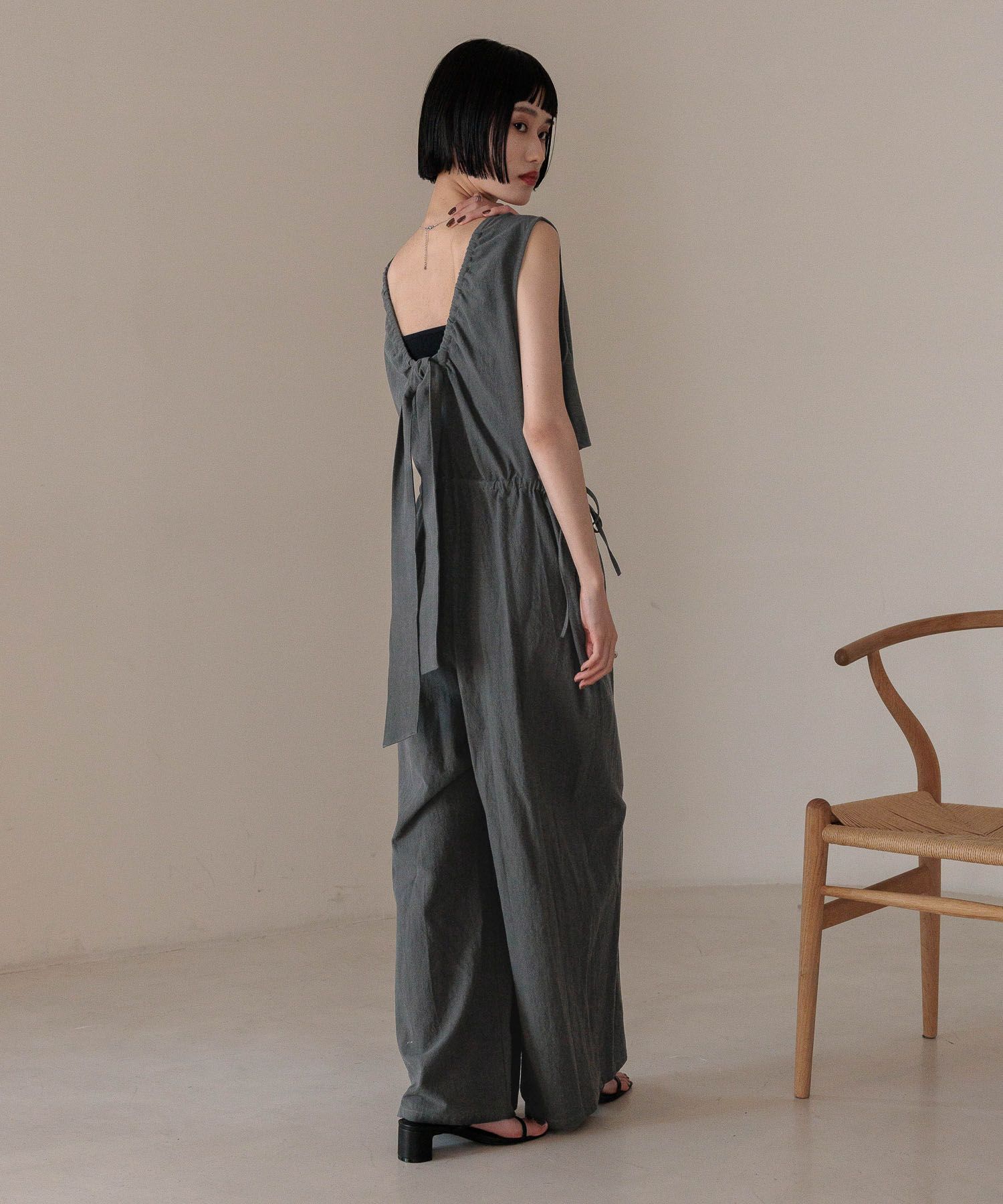 LOWRYS FARM「バックリボンオールインワン」|オールインワン|