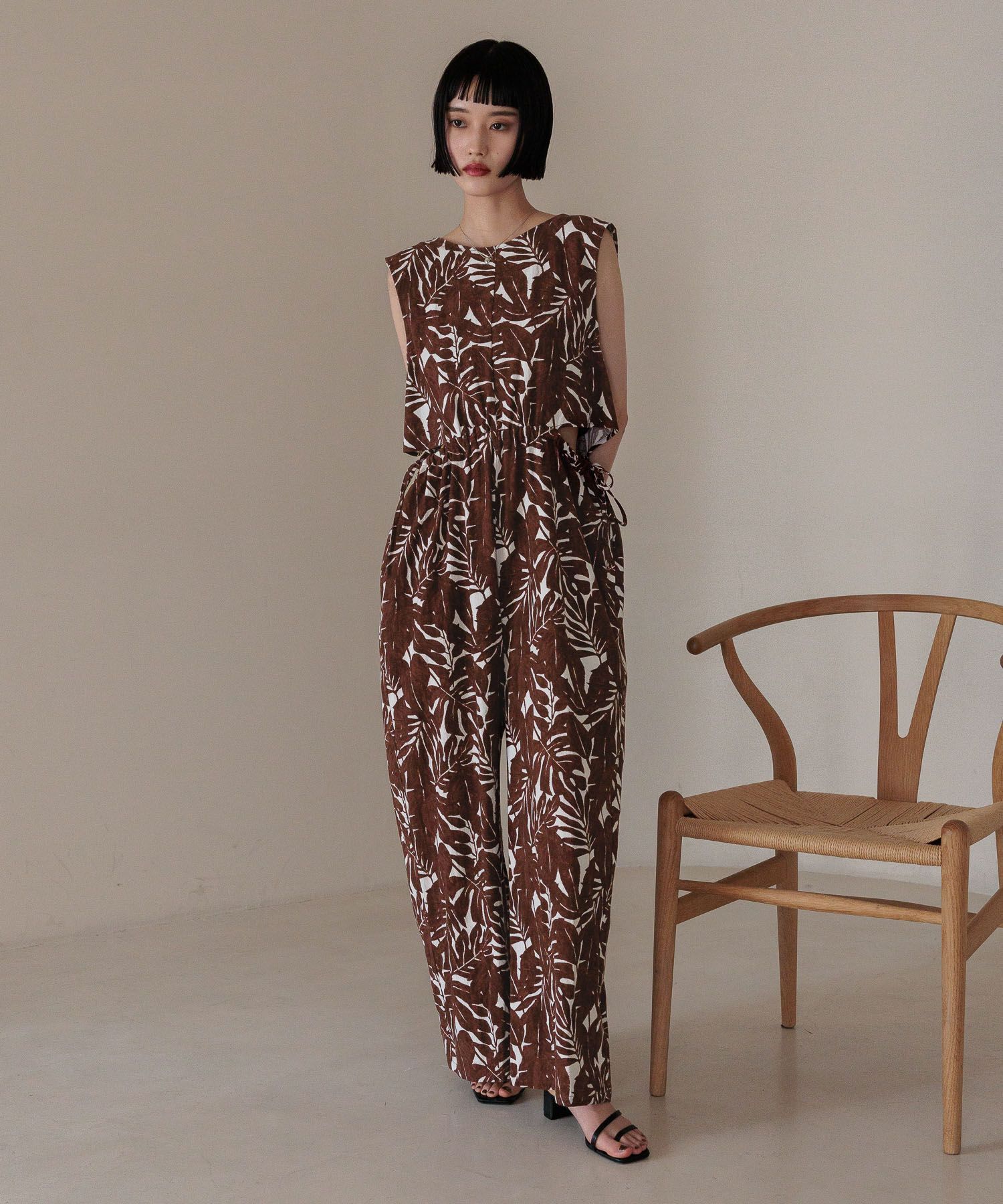 LOWRYS FARM「バックリボンオールインワン」|オールインワン|