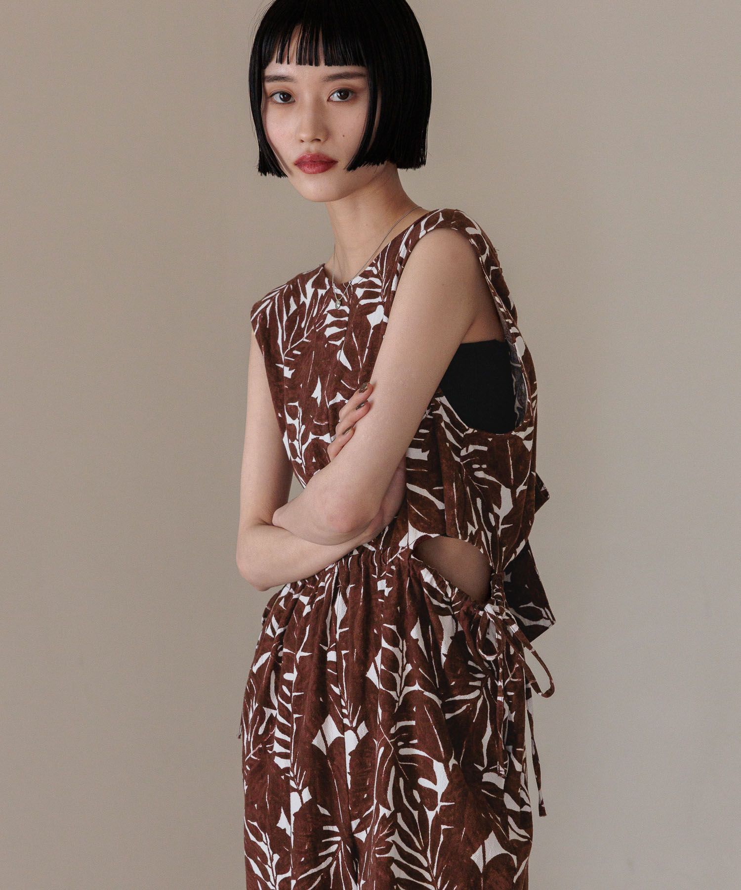 LOWRYS FARM「バックリボンオールインワン」|オールインワン|