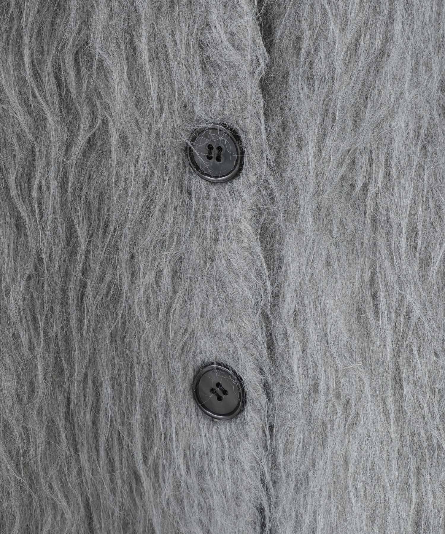 LOWRYS FARM「シャギーロングVカーディガン」|ニット・セーター|