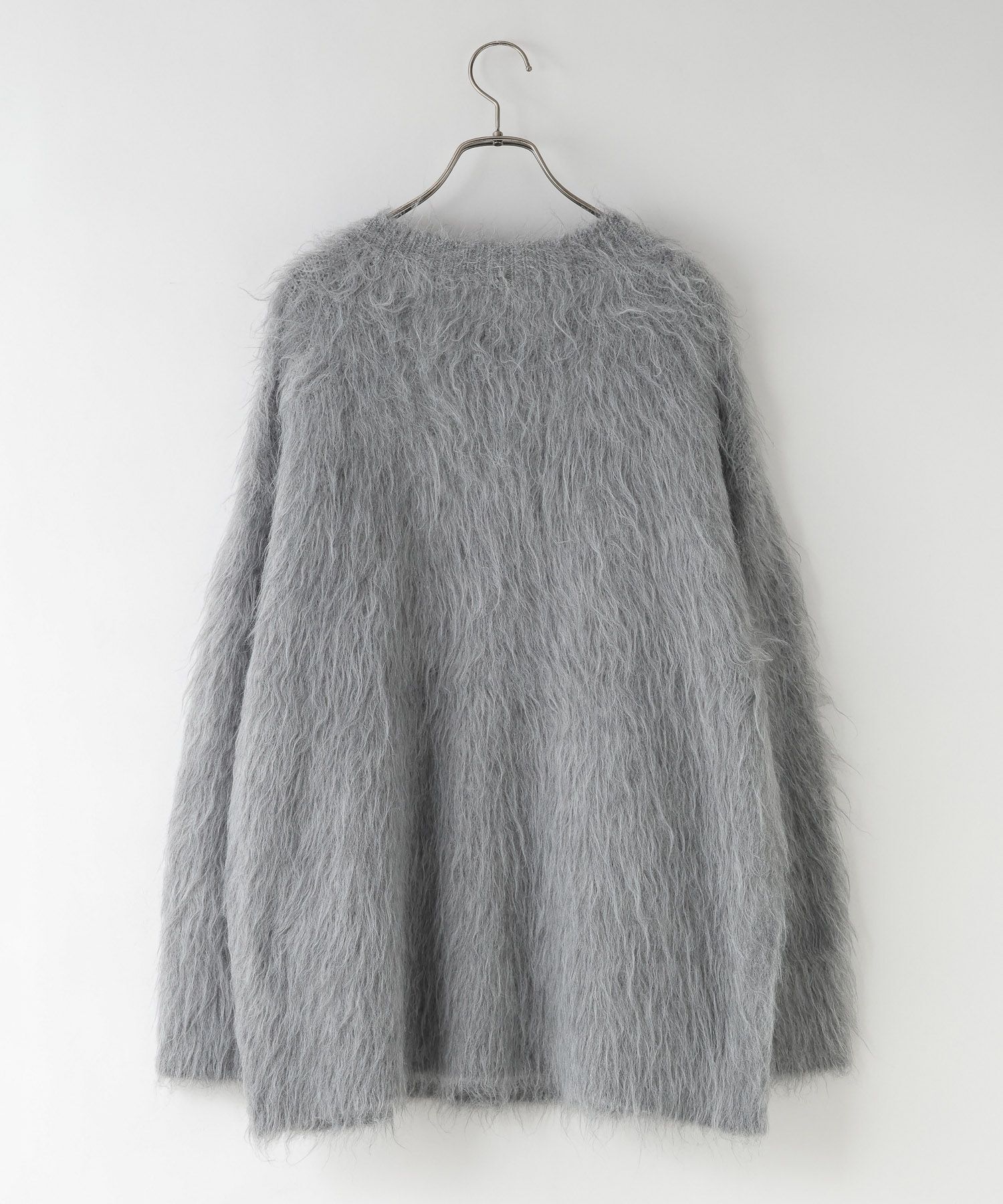 LOWRYS FARM「シャギーロングVカーディガン」|ニット・セーター|