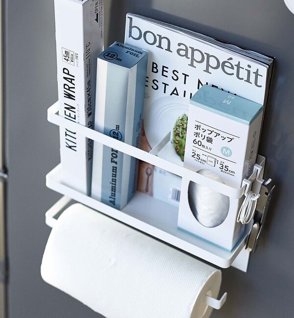 collex「【tower】マグネット キッチンペーパー＆ラップホルダー 冷蔵庫収納 小物整理」|食器・キッチングッズ|