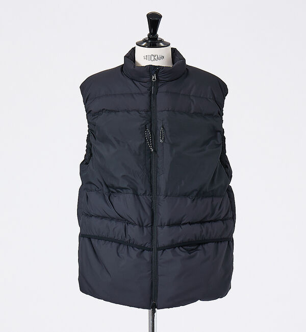 ABAHOUSE「＜NANGA &times; INFLUENCE＞  別注 DOWN VEST　/　ダウンベ」|ダウン|ブラック