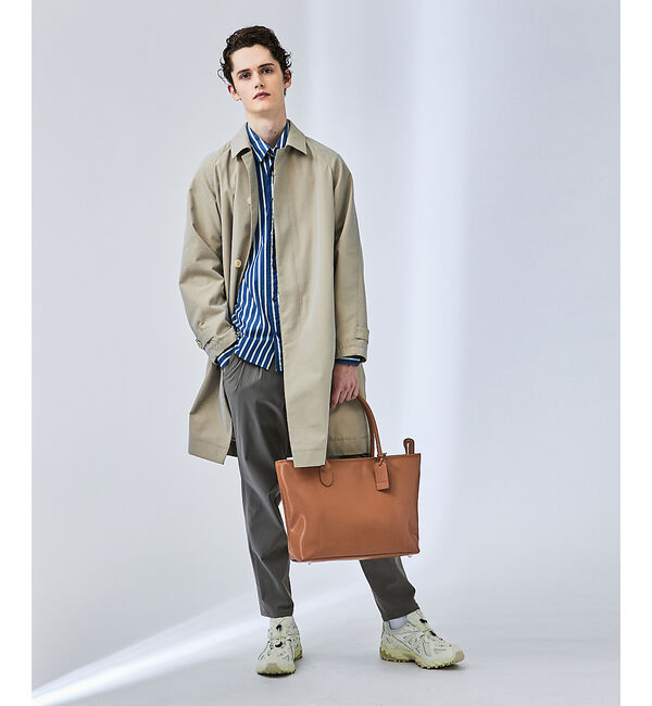 ABAHOUSE「【玉虫ツイル】ステンカラーコート / スプリングコート」|ステンカラーコート|