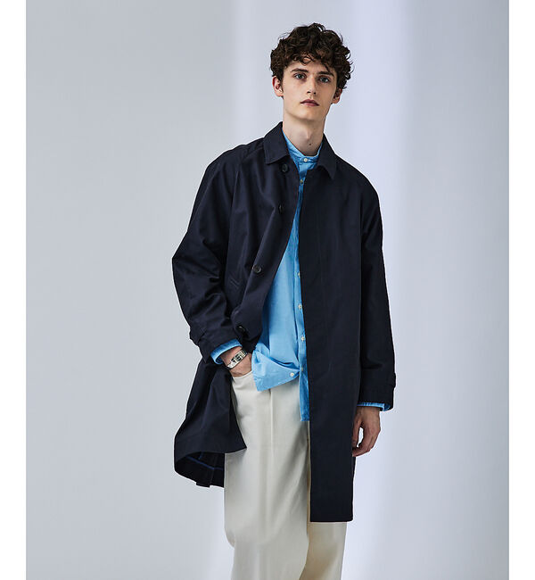 ABAHOUSE「【玉虫ツイル】ステンカラーコート / スプリングコート」|ステンカラーコート|