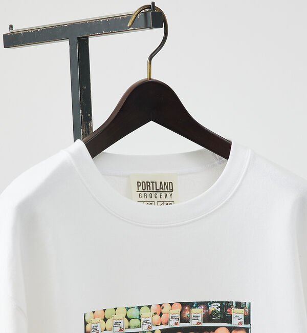 ABAHOUSE「【PORTLAND-GROCERY】グラフィックプリント クルーネックスウェット」|スウェット・ジャージ|