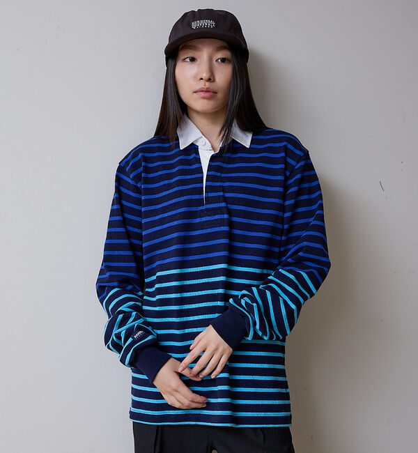 ABAHOUSE「【BARBARRIAN / バーバリアン】12ozHEAVY WEIGHT/ポロ」|ポロシャツ|ブルー系その他1