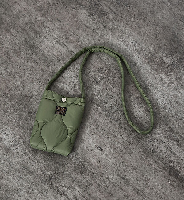 ABAHOUSE「【TAION/タイオン】ミリタリー クロスボディ ダウンバッグS/ショルダーバッ」|ショルダー・メッセンジャー|