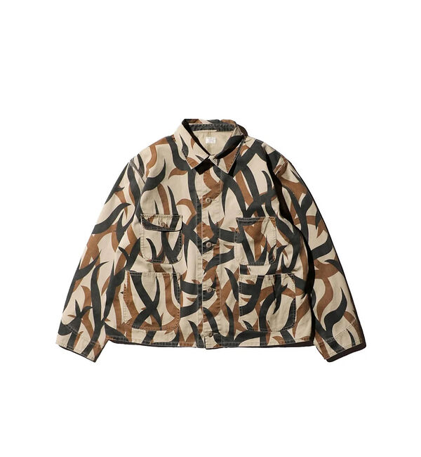 ABAHOUSE「【PENNY&lsquo;S】PRINTED ENGINEER SHORT JACKET/ミ」|ミリタリー・モッズコート|