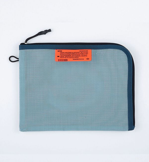ABAHOUSE「【WEEKEND(ER)/ウィークエンダー】PVC　MESH FLATCASE/」|ポーチ|ブルー