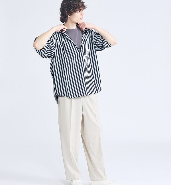 ABAHOUSE「【セットアップ対応】デニムライクツイル ワイド イージーパンツ」|その他|