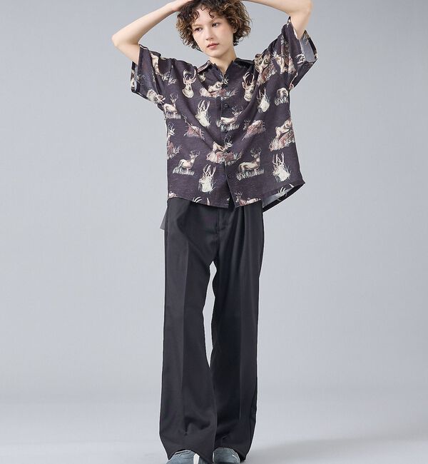 ABAHOUSE「【Revo. / レヴォ】TH-4109 アニマルパターン 半袖シャツ / ユニ」|シャツ・ブラウス|