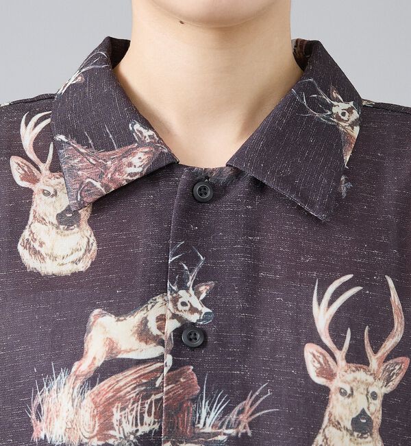 ABAHOUSE「【Revo. / レヴォ】TH-4109 アニマルパターン 半袖シャツ / ユニ」|シャツ・ブラウス|