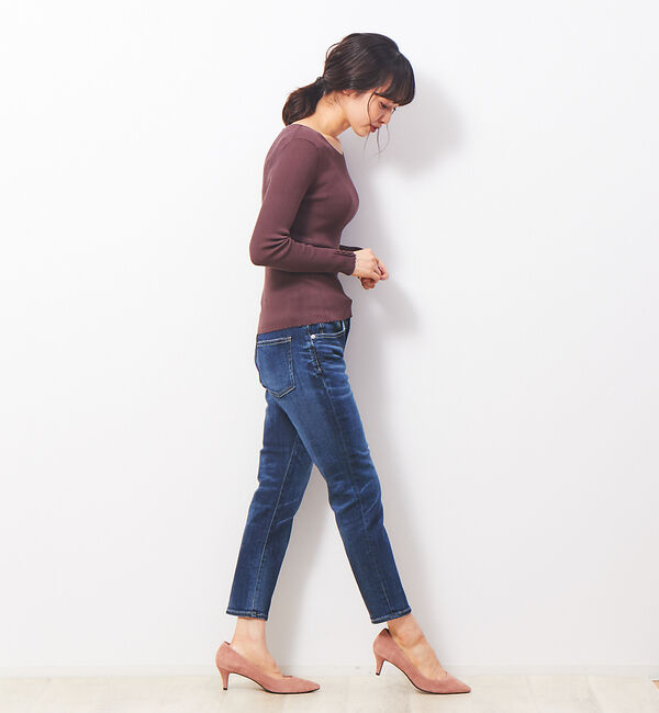 Rouge vif「ボートネックリブニット」|ニット・セーター|