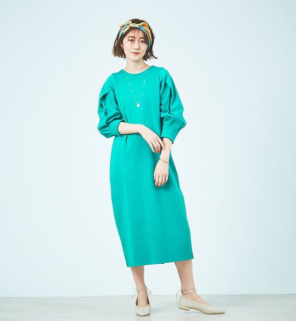 Rouge vif「ボリュームスリーブダンボールワンピース」|ワンピース|