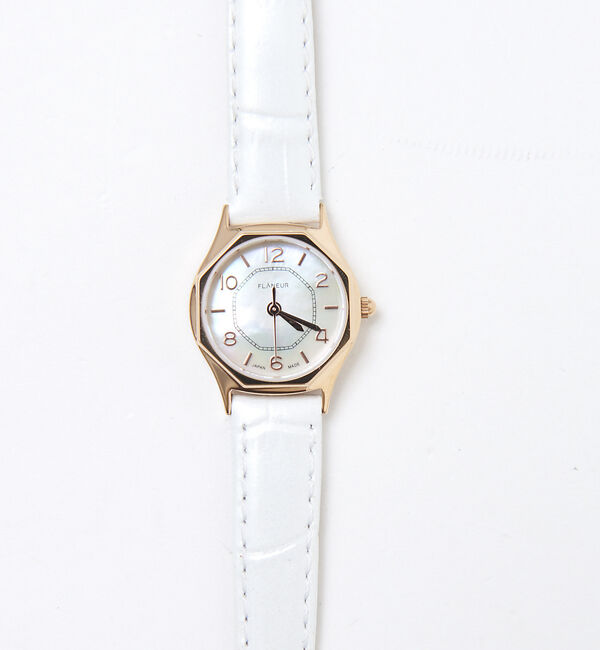 Rouge vif「【FLANEUR】八角形ウォッチピンクゴールドF808P1」|腕時計|