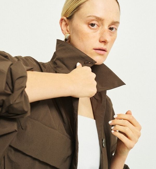 Rouge vif「撥水ナイロンライトコート」|ステンカラーコート|