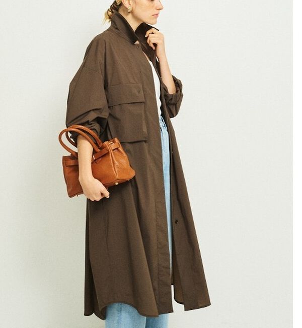 Rouge vif「撥水ナイロンライトコート」|ステンカラーコート|