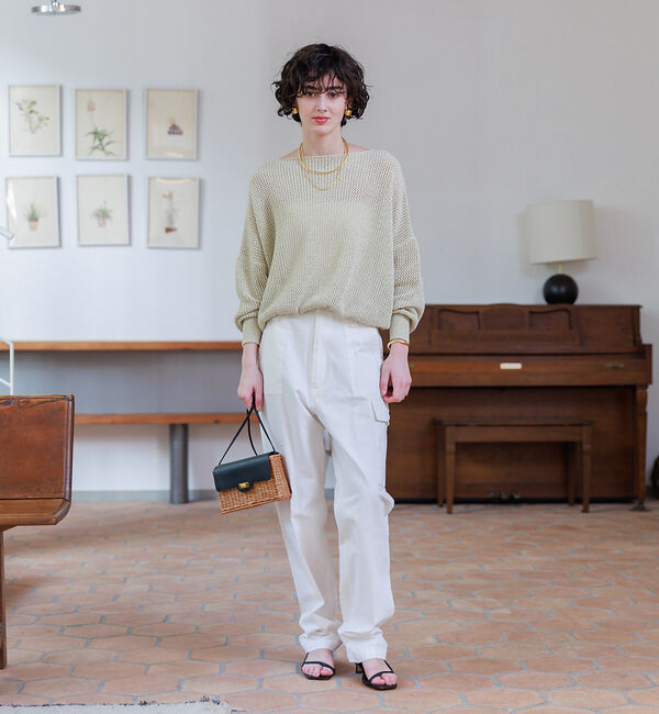 Rouge vif「ラメメッシュワイドニットプルオーバー」|ニット・セーター|