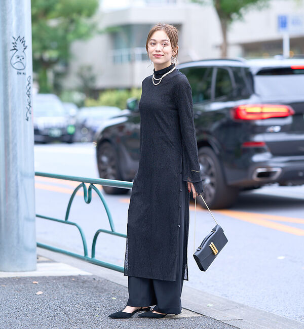 Rouge vif「前後２WAYサイドスリットレースワンピース」|ワンピース|