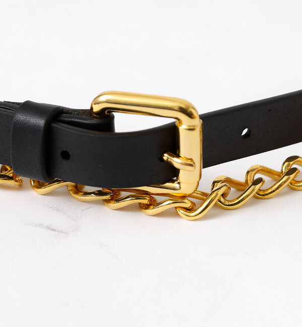 Rouge vif「【ATELIER AMBOISE/アトリエ アンボワーズ】 チェーンコンビベルト」|ベルト|