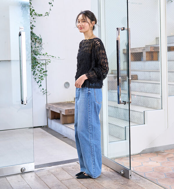 Rouge vif「【一部店舗限定】フェザーチュールブラウス」|シャツ・ブラウス|