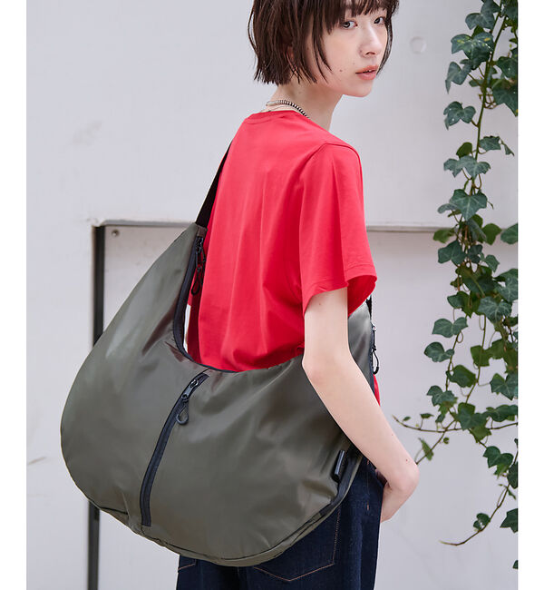 Rouge vif「【Ampersand /アンパサンド】Zip shoulder bag/ジップシ」|ショルダー・メッセンジャー|カーキ