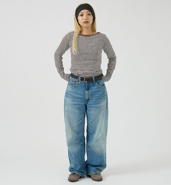 Rouge vif「【Robert P. Miller】パネルリブボートネックTEE / ロンT /」|Tシャツ・カットソー|