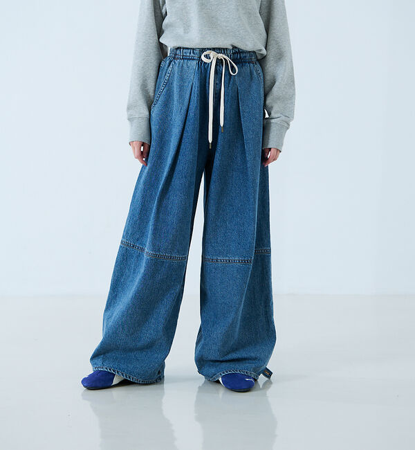 Rouge vif「【atelier SOMETHING / アトリエ サムシング】DRAWSTRI」|デニム|