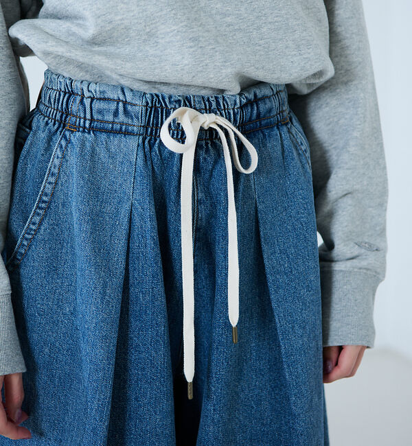 Rouge vif「【atelier SOMETHING / アトリエ サムシング】DRAWSTRI」|デニム|