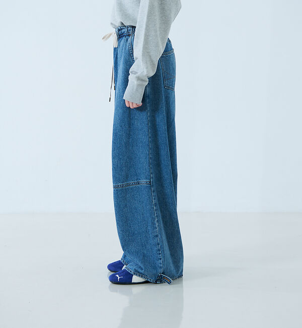 Rouge vif「【atelier SOMETHING / アトリエ サムシング】DRAWSTRI」|デニム|