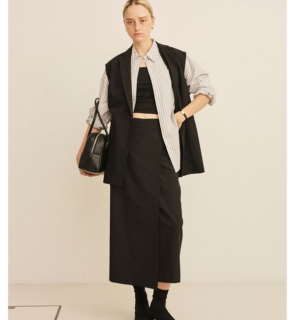 Rouge vif「コットンマルチストライプビッグシャツ」|シャツ・ブラウス|