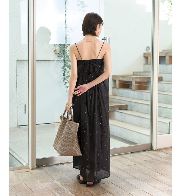 Rouge vif「【2026SS新作】【人気追加】インドドット刺繍キャミワンピース【予約】」|ワンピース|