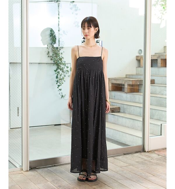 Rouge vif「【2026SS新作】【人気追加】インドドット刺繍キャミワンピース【予約】」|ワンピース|