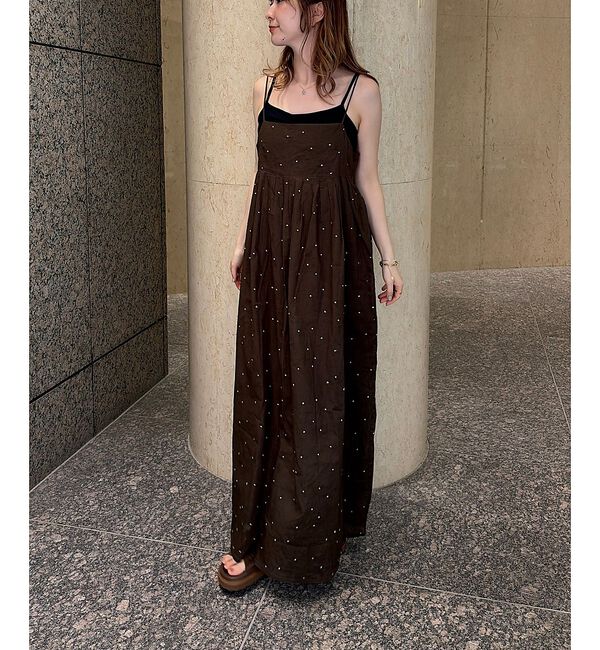 Rouge vif「【2026SS新作】【人気追加】インドドット刺繍キャミワンピース【予約】」|ワンピース|