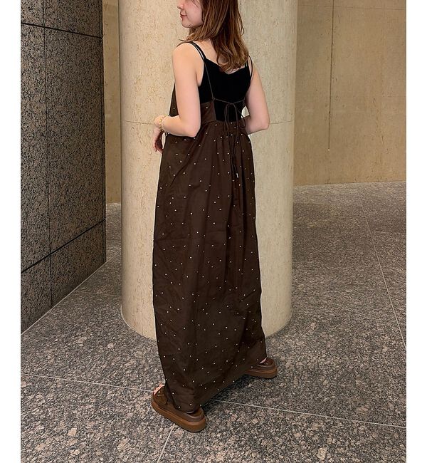 Rouge vif「【2026SS新作】【人気追加】インドドット刺繍キャミワンピース【予約】」|ワンピース|