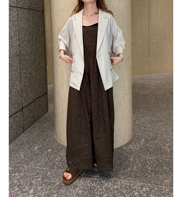 Rouge vif「【2026SS新作】【人気追加】インドドット刺繍キャミワンピース【予約】」|ワンピース|