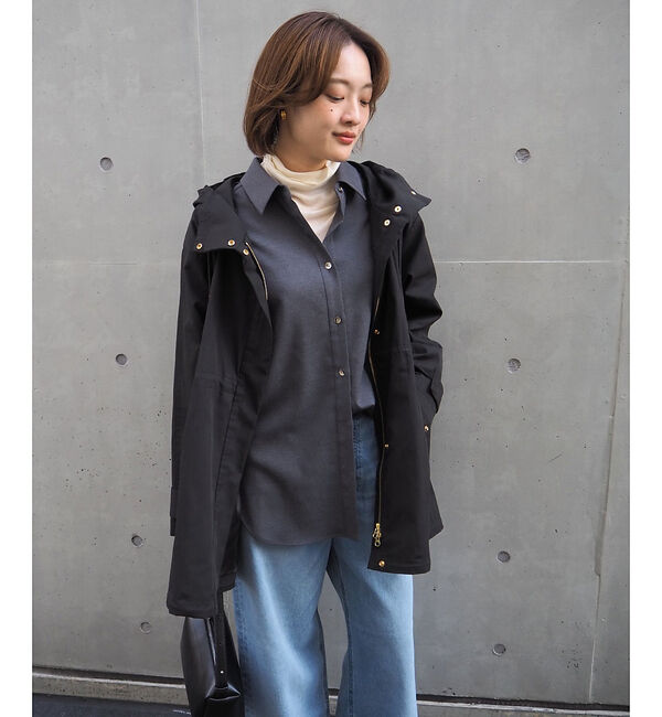 qualite「【春の定番アイテム！】ダブルドロストマウンテンパーカ」|パーカー|