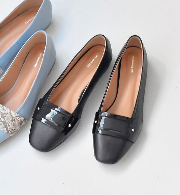 AU BANNISTER「ソフトレザー フラットパンプス」|パンプス|