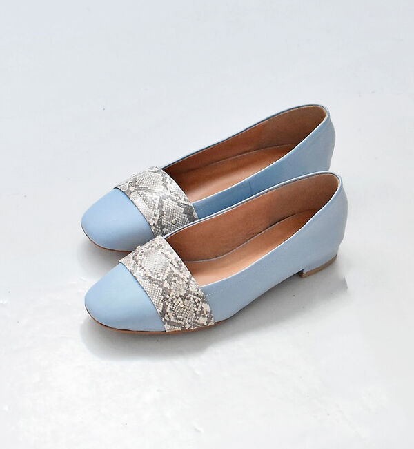 AU BANNISTER「ソフトレザー フラットパンプス」|パンプス|ブルー