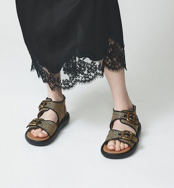 AU BANNISTER「【LAROUTE/軽量】ダブルベルトスポーツサンダル」|サンダル|