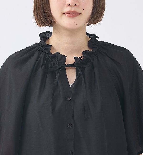 abahouse mavie「【羽織にもなる】フリルカラーブラウス【予約】」|シャツ・ブラウス|