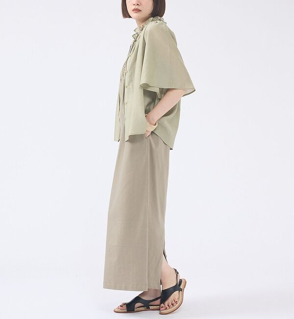 abahouse mavie「【羽織にもなる】フリルカラーブラウス【予約】」|シャツ・ブラウス|