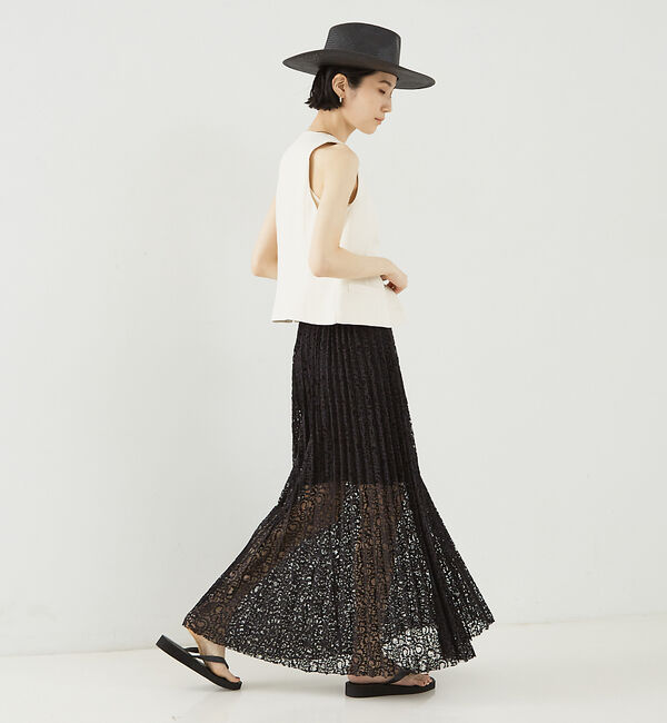 The Store by C' 「【COCUCA】レースプリーツスカート」|スカート|