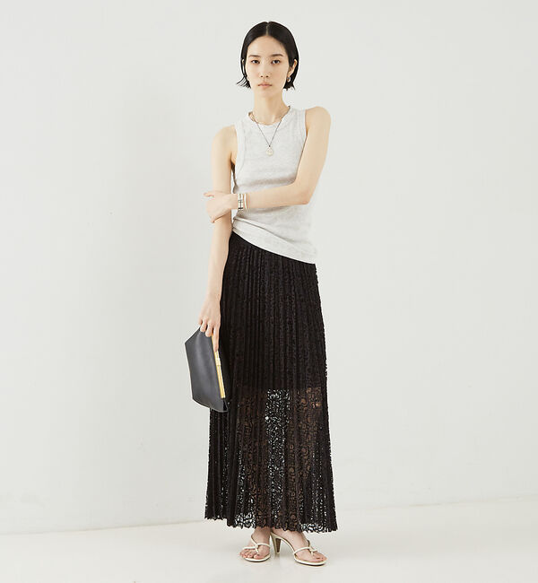 The Store by C' 「【COCUCA】レースプリーツスカート」|スカート|