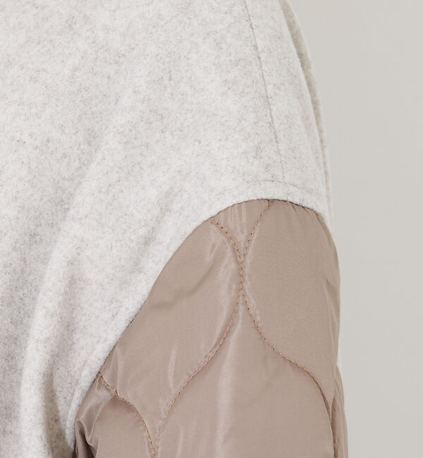 NOMINE「袖キルティングステンカラーコート」|ステンカラーコート|