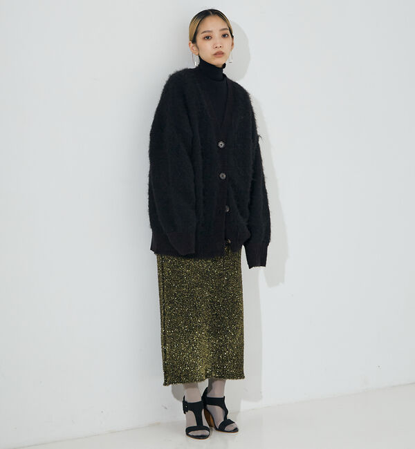 NOMINE「【セットアップ対応可】ラメシャギータイトニットスカート」|スカート|